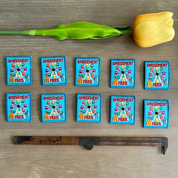 NEW Amusement Park Fun Patches, Bundle of 10 • Scout Troop Patch, Girl Scouts - Picture 2 of 3